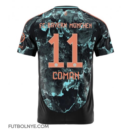 Camiseta Bayern Munich Kingsley Coman #11 Visitante Equipación 2024-25 manga corta